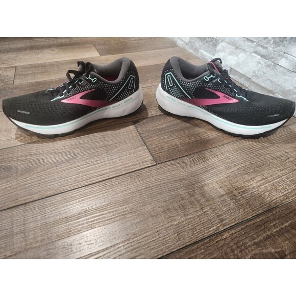 Brooks Women's Ghost 14 Black Pink Running Shoes Sneakers Size 7 B 1203561B013 - Picture 9 of 11